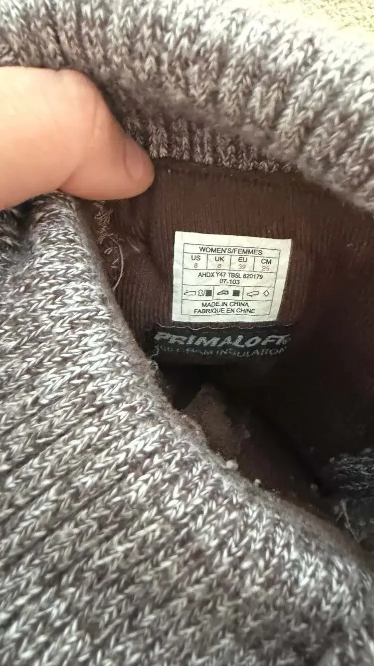 The North Face Alana Suede Knit Fold-Over Winter Boots with Primaloft Insulation